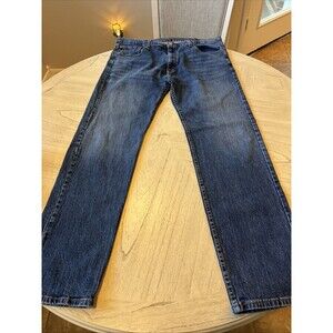 Levis 505 Jeans Mens 40x34 Blue Regular Straight Medium Wash Mid Rise Denim